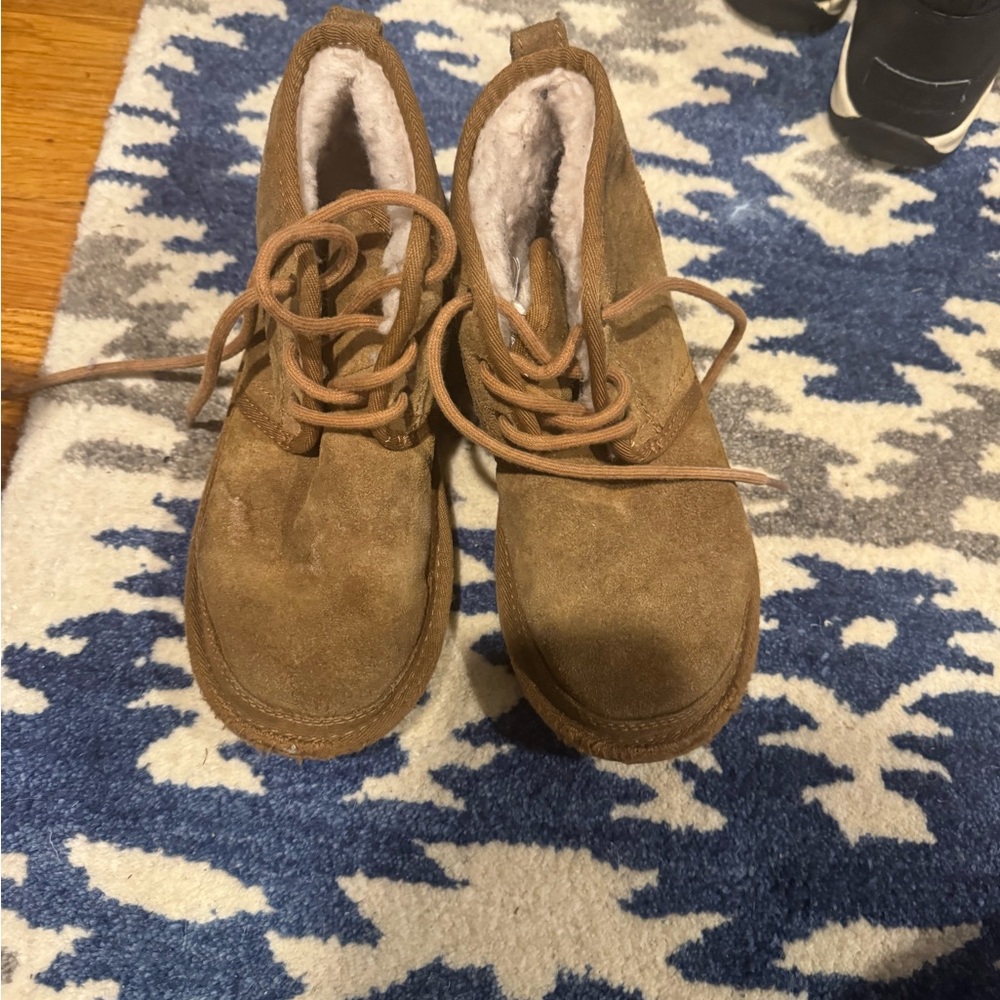 UGG Brown Chukka Boots with Suede Uppers